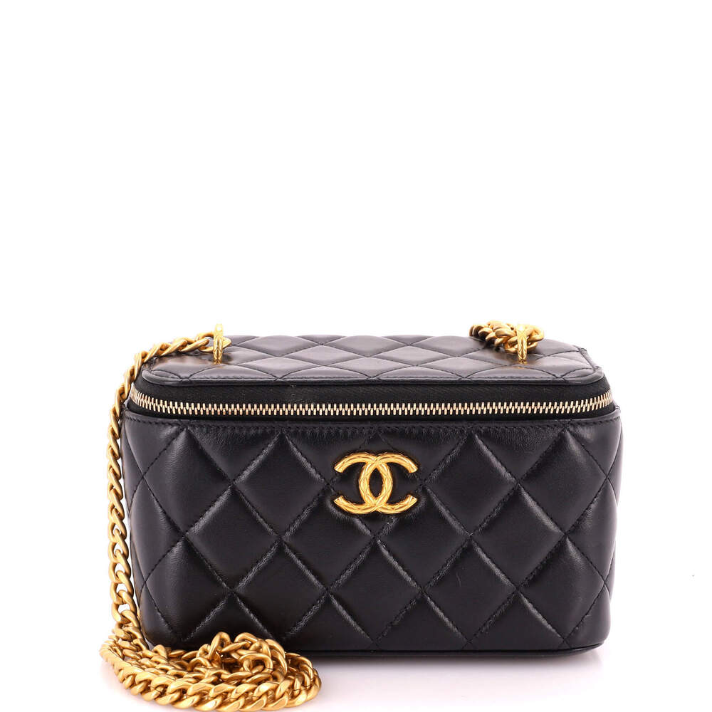 Chanel Small All Slide Long Vanity Case with Chain